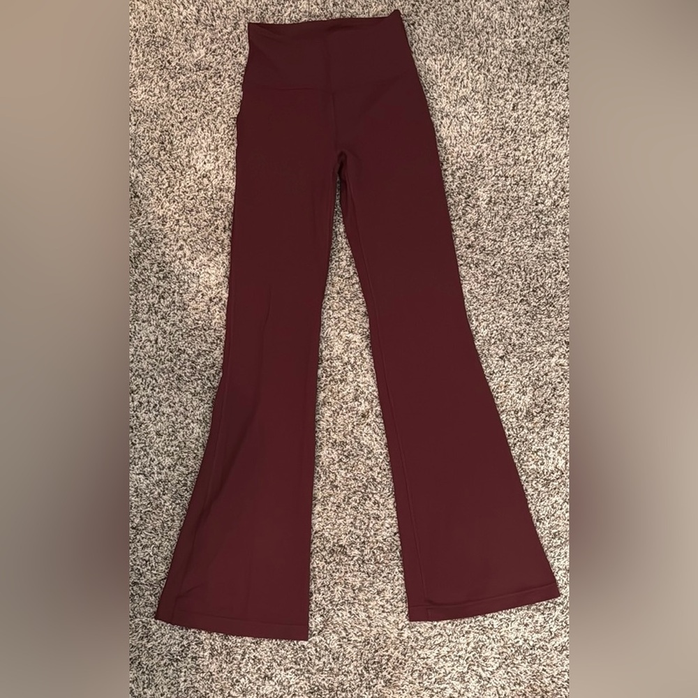 Lululemon Athletica Red Boot Cut Flare Pants